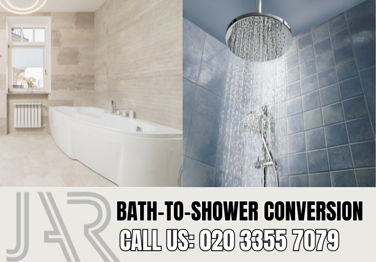 Bath to Shower Conversion by Fulham Bathroom Fitters